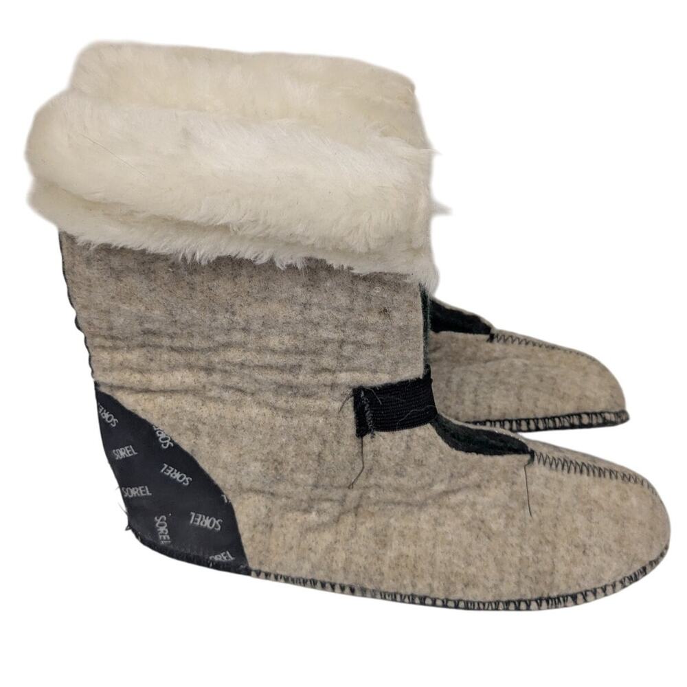 SOREL Womens Size 10 Premium Innerboot Winter Snow Boot Liner Replacements Ivory